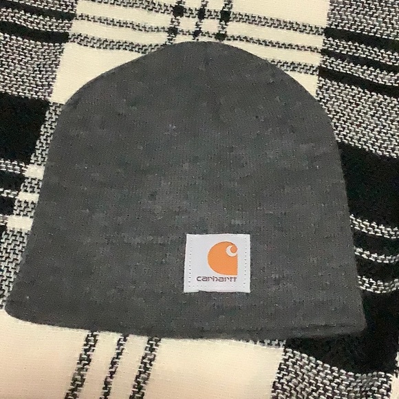 Carhartt dark grey knit beanie hat - Picture 1 of 5